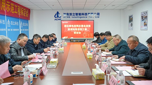 廢舊鋰電池預處理示范工程通過中國有色金屬工業協會性能標定 (3).jpg 廢舊鋰電池預處理示范工程通過中國有色金屬工業協會性能標定 (3).jpg