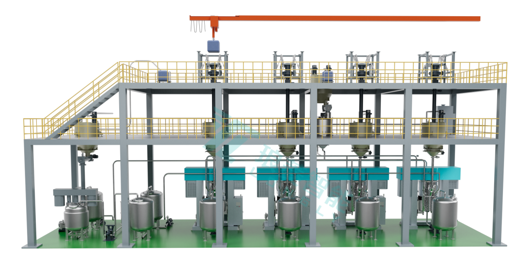 雙行星勻漿自動化生產線 雙行星勻漿自動化生產線
